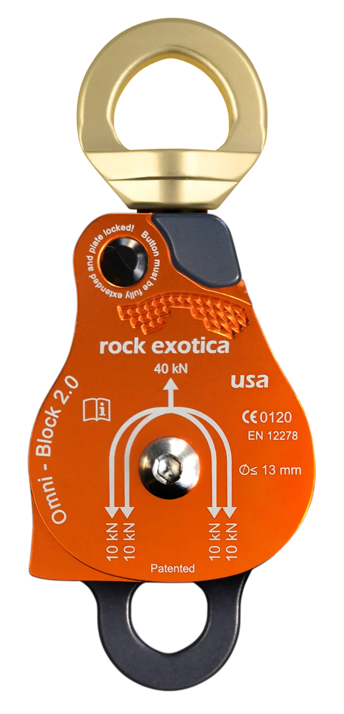 Omni-Block Swivel Pulley, Double - Rock Exotica