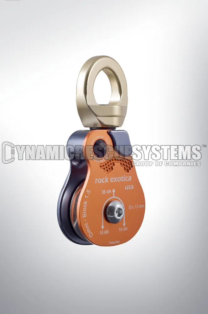 Omni-Block Swivel Pulley, Single - Rock Exotica