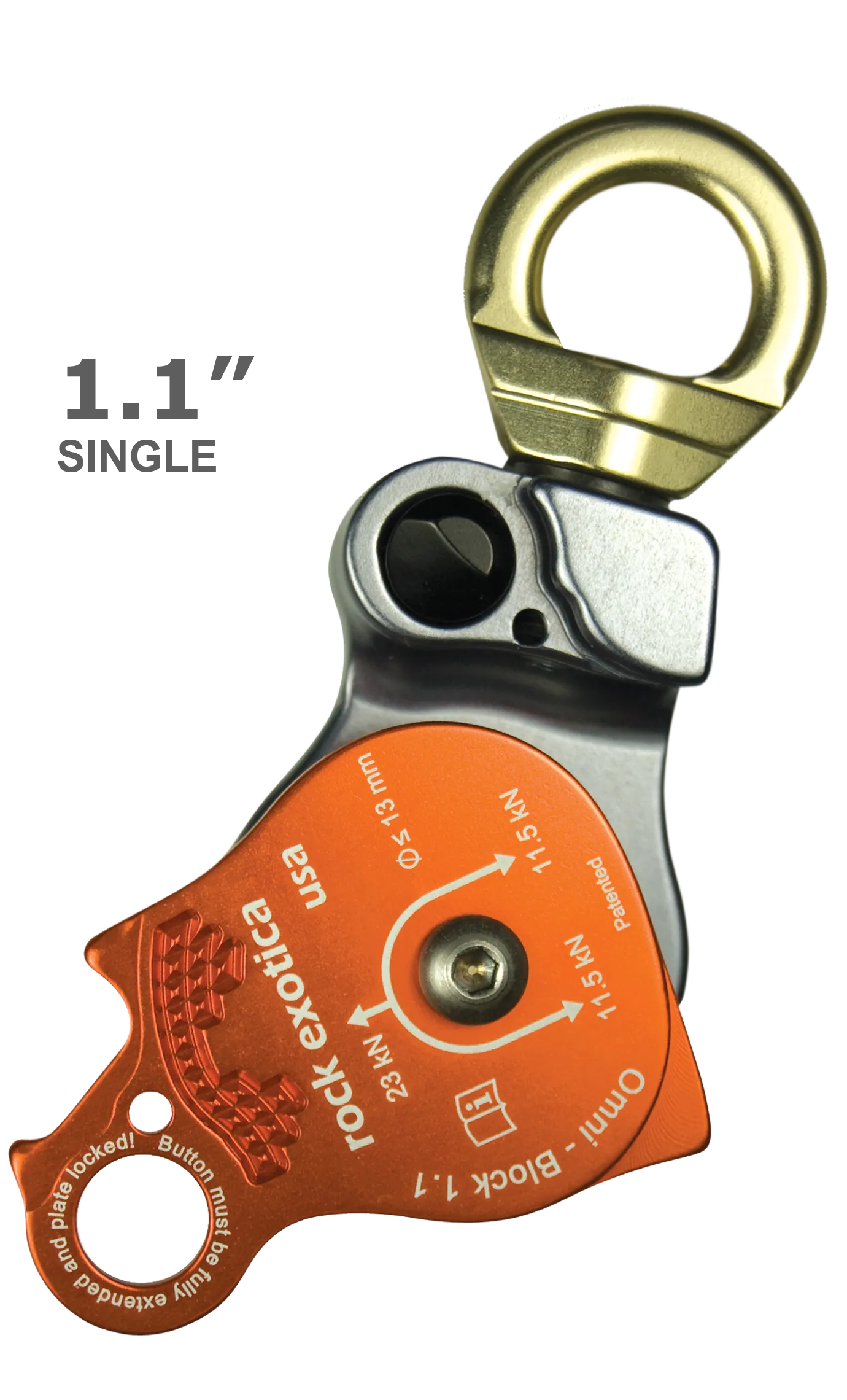 Omni-Block Swivel Pulley, Single - Rock Exotica