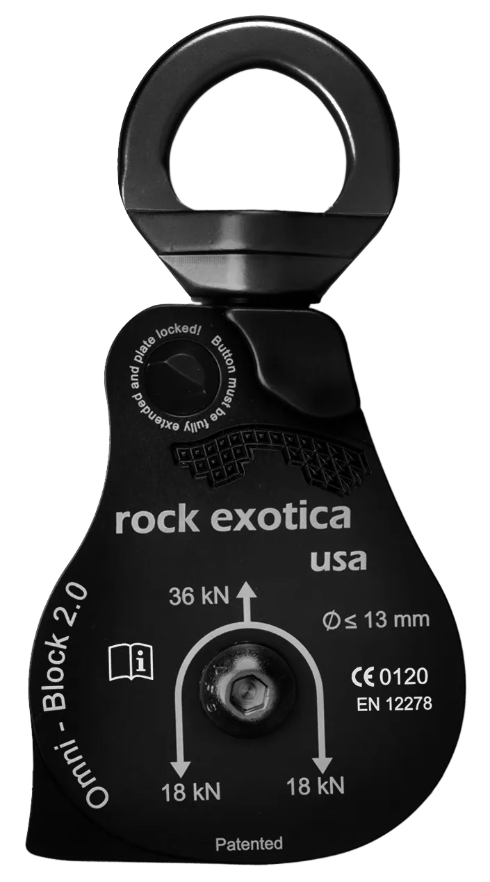 Omni-Block Swivel Pulley, Single - Rock Exotica
