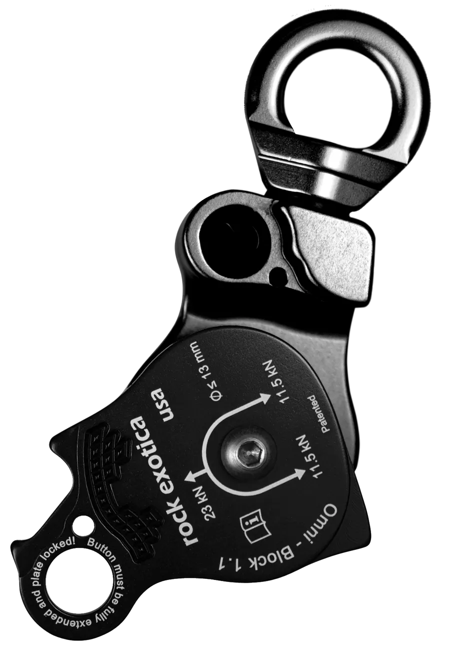 Omni-Block Swivel Pulley, Single - Rock Exotica