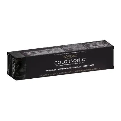 Open Box - L'Oreal Paris Colorsonic Ammonia Free Permanent Hair Color Cartridge - Device Sold Separately - Black Natural 1