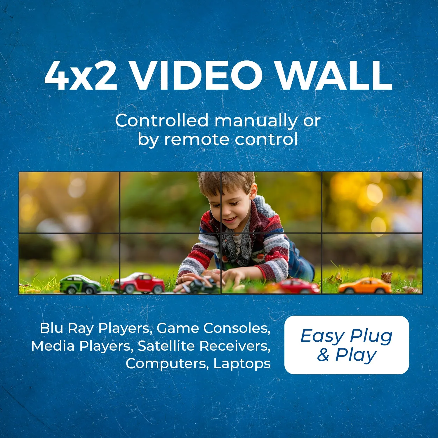 OREI 8x8 4K Seamless Matrix with Video Wall (UHDS-808VW)