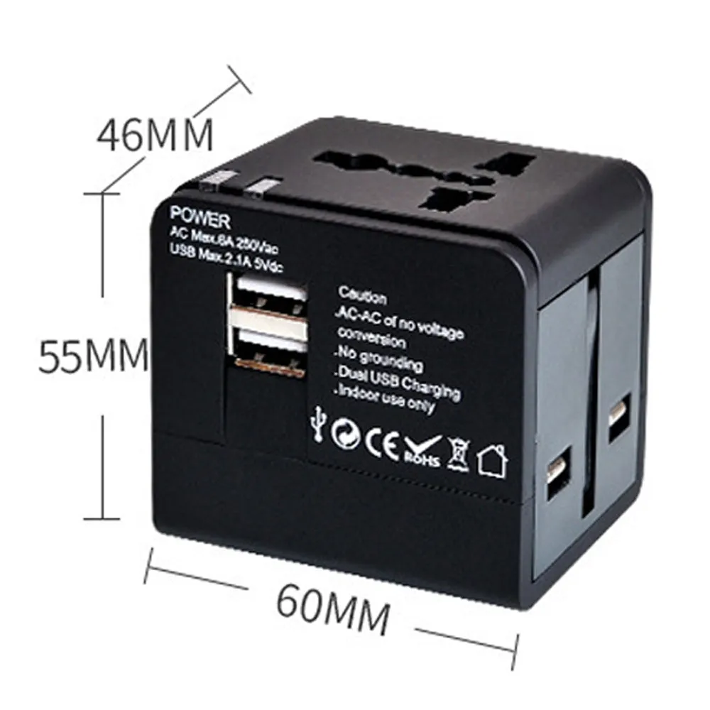 Outlet Extender with USB,Multi Plug Outlet Splitter Expander Side Plug