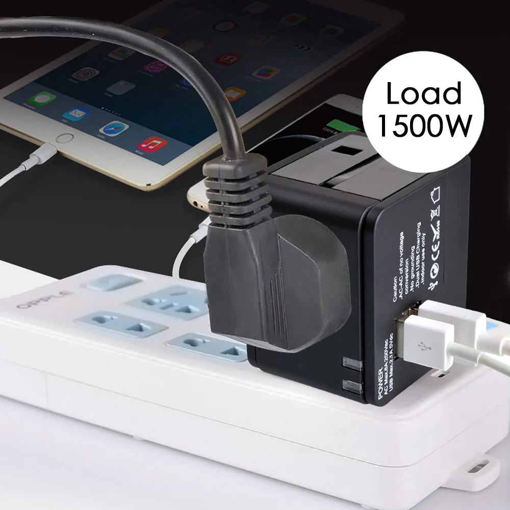 Outlet Extender with USB,Multi Plug Outlet Splitter Expander Side Plug