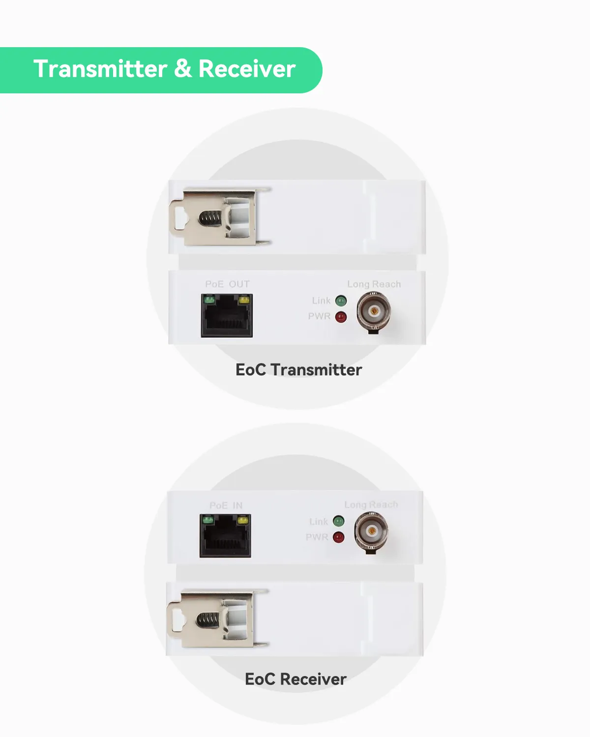 PoE   Ethernet over Coax (EOC) Converter (5 Pack)