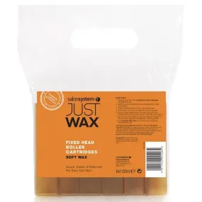 Salon System Just Wax Fixed Head Roller Cartridges Soft Wax 6pk
