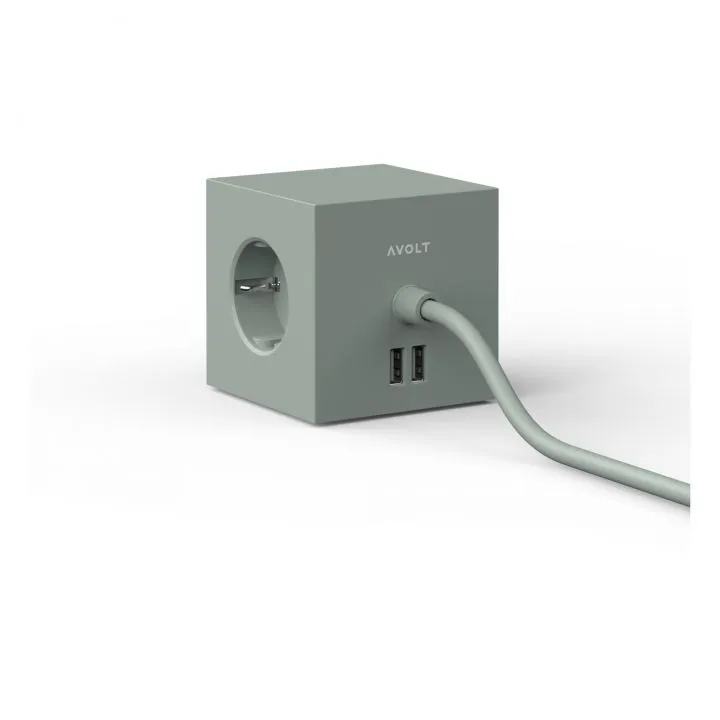 SQUARE 1 USB-A & MAGNET | OAK GREEN