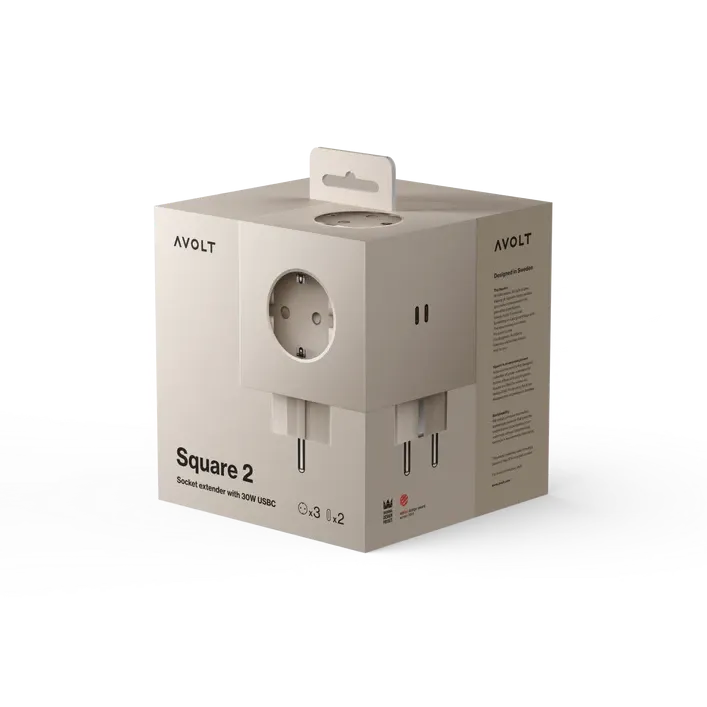 SQUARE 2 USB C (30W) | SAND