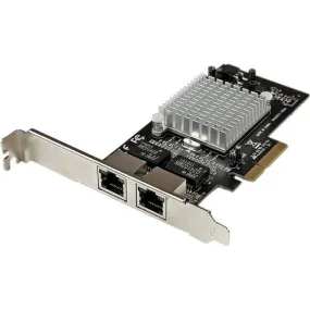 StarTech.com 2 Port Network Card - PCI Express x4 - 1024 MB/s Data Transfer Rate - 2 Port(s) - 2 x Network (RJ-45) - Twisted Pair - 10/100/1000Base-T - Plug-in Card