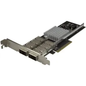 StarTech.com Dual-Port QSFP  Server NIC Card - PCI Express - Intel Chip - PCI Express x8 - Intel XL710-BM2 - 2 Port(s) - Optical Fiber - 40GBase-SR4, 40GBAse-LR4 - QSFP  - Plug-in Card