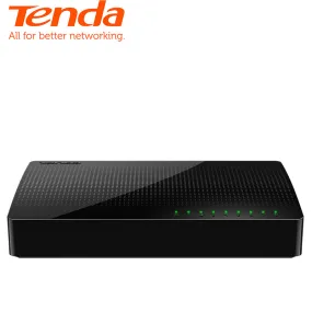 Tenda SG108 Ethernet Network Switchs 8 Gigabit 10/100/1000Mbps RJ45 Port Desktop SOHO Switch 1.6Gbps Capacity plug and play