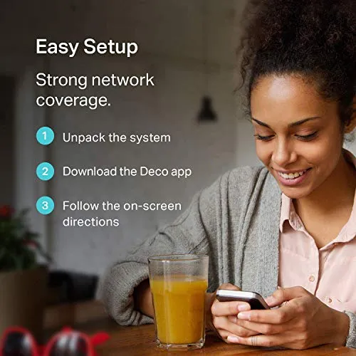 TP-Link Deco Mesh WiFi System(Deco M3) –Up to 4,500 sq.ft Whole Home Coverage, Replaces WiFi Router/Extender, Plug-in Design, Works with Alexa, 3-Pack