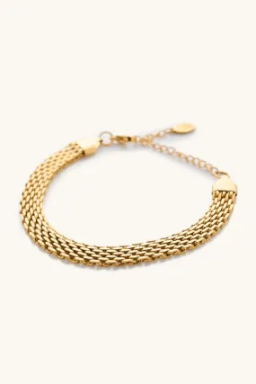 trina gold watch band bracelet