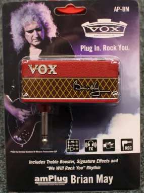 VOX amPlug Brian May Guitar Headphone Amp Red