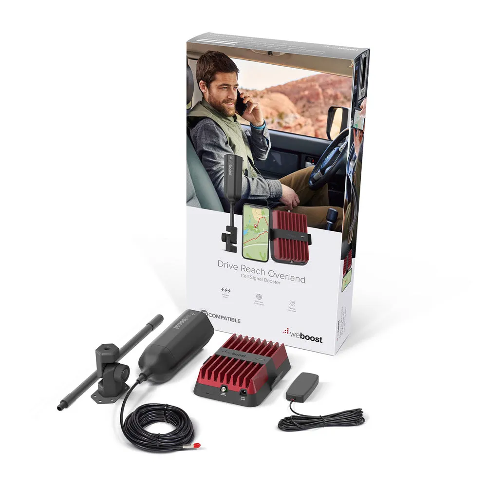 WeBoost Drive Reach Overland (652061) Cell Signal Booster Kit, Made in The US, All Canadian Carriers - Bell, Rogers, Telus & More | ISED Approved
