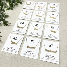 Zodiac Gold Necklace - Multi